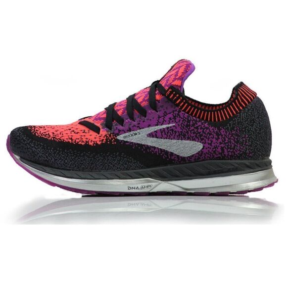 Brooks Womens Bedlam Running Shoe Pink 8 US 39 EUR Pink/Black/Orange 6 UK NEW - Picture 1 of 6